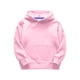 thumbnail image 1 of Gibobby Sudadera de cuello redondo de manga larga de algodónNiños Niñas Lana Sólida Manga Larga Patchwork Con Capucha Engrosada Sudadera Cálida Blusa Top(Rosa, 5-6 Años), 1 of 5