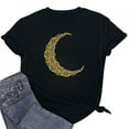 thumbnail image 6 of Penkiiy Muslim Ramadan T-Shirt for Women Women's Cute Graphic T-Shirts Crewneck Short Sleeve Moon PrintCasual Tee Tops 2XL Black, 6 of 6