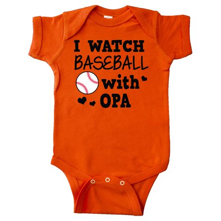 

Inktastic I Watch Baseball with My Opa Gift Baby Boy or Baby Girl Bodysuit