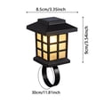thumbnail image 2 of VMWMSSR Solar Powered Fence Post Lights,Waterproof Auto On Off Clip‑On Solar Lantern,Portable Outdoor Deck Railing Light For Patio Backyard Garden Yard Decoration(Warm Light-4.13"), 2 of 6