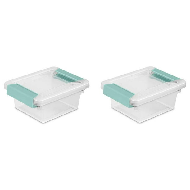 Sterilite Mini Small Plastic Clip Box, Cereal Storage Containers Asda