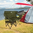 thumbnail image 3 of Wakeman Outdoor Double Camping Chair - Camp Loveseat with Carry Bag, Olive, 3 of 7