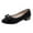Black, variant on Fesfesfes Womens Flat Sandals Women Shallow Bowknot Toe Flat Low Heel Slip On Shoes Single Shoes 7.5(40)