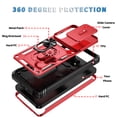 thumbnail image 4 of for Samsung Galaxy S26+ 3-in-1 Phone Case with Slide Camera Cover, Build in 360° Rotating Ring Stand, Military Grade Protective Shockproof Heavy Duty Phone Case for Samsung Galaxy S26+,E, 4 of 9