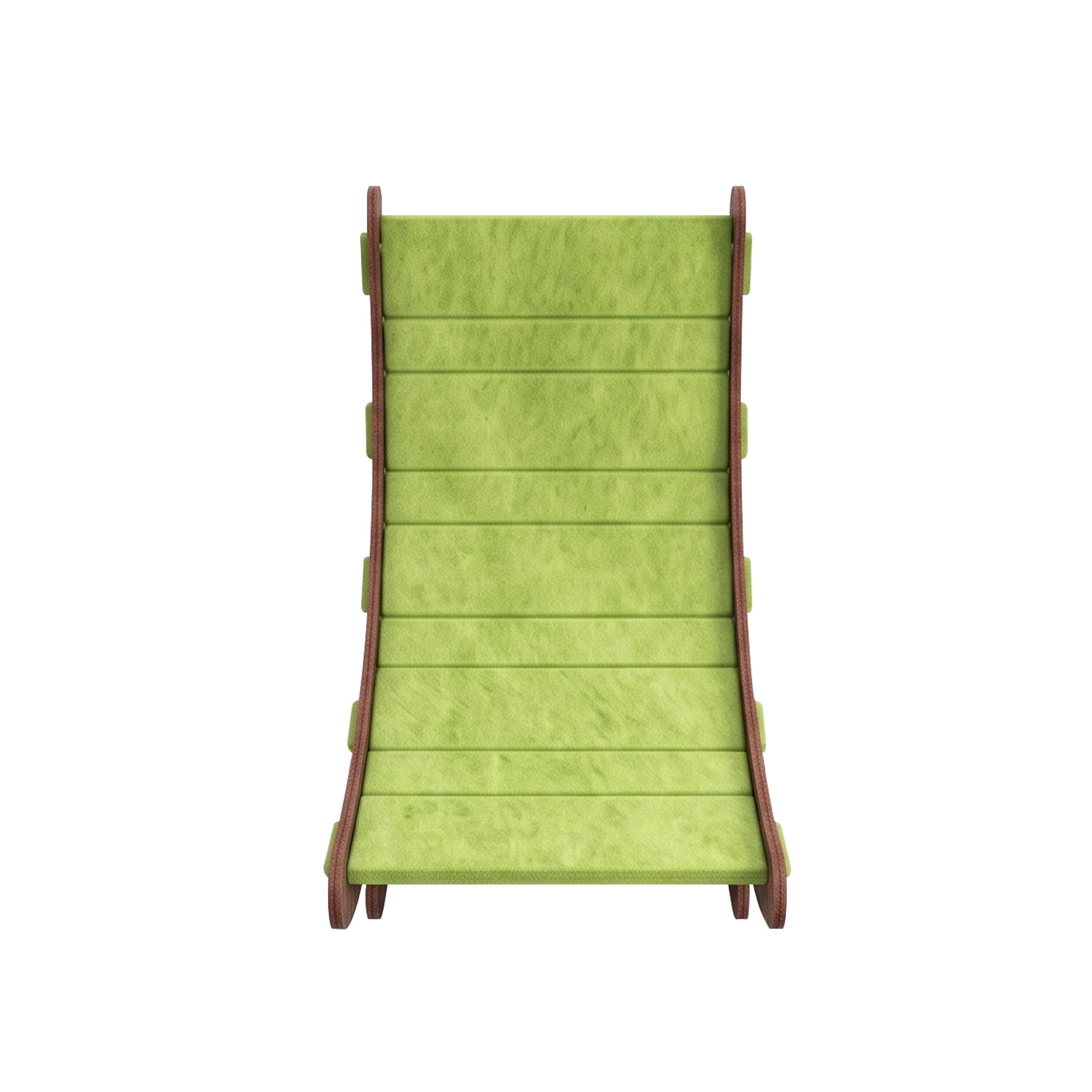 Foldable Cat Recliner Scratcher for Indoor Cats, Curved Wear‑Resistant 2‑in‑1 Felt Rocking Cat Bed, Spacious All‑Season Cat Scratch Post Rocking Nest