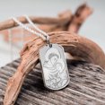 thumbnail image 4 of Picturesongold.Com SaintAnthony Necklace Pendants Unisex Adult SterlingSilver Dog Tag ReligiousMedal, 4 of 6