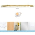 thumbnail image 2 of VONTER Home Toilet Roll Holder Creative Wood Roll Holder Country House Toilet Paper Holder Toilet Bathroom Retro Wall Mount Rope - Hemp rope, 2 of 7