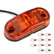 thumbnail image 5 of 10 luces de posición laterales ovaladas de 2,5 pulgadas y 2 LED, superbrillantes, impermeables, para coche, remolque, camión, ámbar, 5 of 14