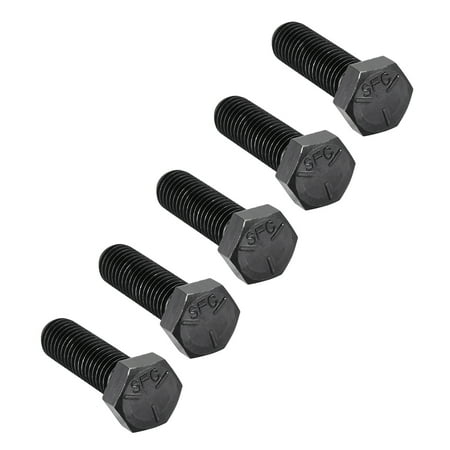 

1/2 -13x1-3/4 Hex Bolts Grade 5 UNC Black Carbon Steel Black 5 Pack