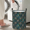 thumbnail image 4 of Lsque Owl Doodle pattern Laundry Hamper Basket, Tall Woven Rope Hamper Basket for Clothes, Lightweight Storage Basket, Collapsible Waterproof-Small, 4 of 8