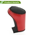 thumbnail image 4 of Cubierta de pomo de cambio Unique Bargains para Chevrolet Malibu 2016-2020, antideslizante, negra y roja, protector de mango de cambio de cuero sintético, 1 pieza, 4 of 6