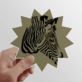 thumbnail image 1 of Feature Pinto Head Brown Animal Sun Vinyl Sticker Luggage Graffiti Flower Decal, 1 of 3