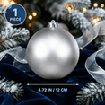thumbnail image 2 of Set of 1 Christmas Ornament Ball for Christmas Tree, 4.72 Inch Large Hanging Ornament for Home Holiday Display Xmas Party Fireplace Stair Wreath Indoor Decorations, 2 of 7