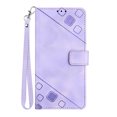 thumbnail image 3 of Tarise Phone Case for Samsung Galaxy S22 5G Case, Premium PU Leather Card Holder Wrist Strap Magnetic Closure Flip Stand Function TPU Interior Book Cover for Samsung S22 5G Wallet Case, Purple, 3 of 7