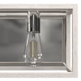 thumbnail image 4 of Hunter - Squire Manor 2-light Distressed White, Medium Size Vanity Light, Dimmable, Modern Style, for Bedrooms, Dining, Living Rooms - 19035, 4 of 7