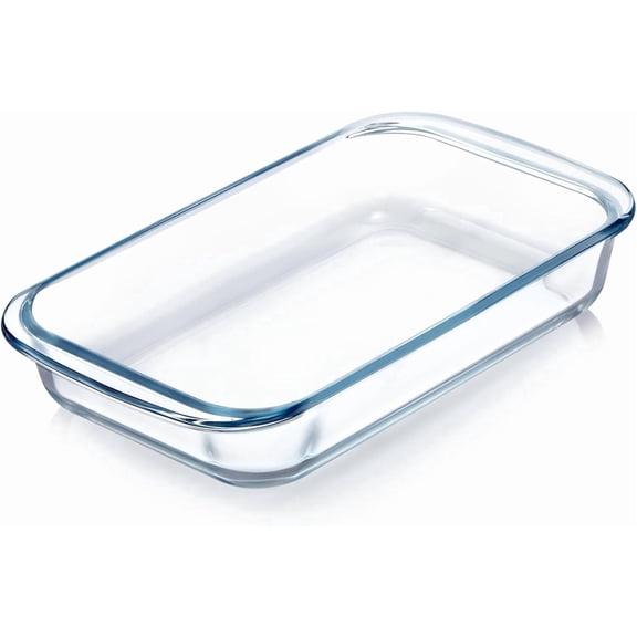 Cnshop 1QT Rectangular Glass Baking Dish, Oven-Safe Single-Serve Bakeware Pan