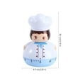 thumbnail image 3 of NUOLUX Mini Chef Design Mechanical Timer Kitchen Timer Cooking Time Manager Baking Reminder Boiled Egg Countdown Timer (Sky-blue), 3 of 6