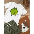 thumbnail image 3 of Cute Apple Character  T-Shirt Toddler -Image by Shutterstock,  5 Toddler, 3 of 4
