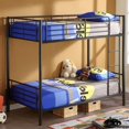 thumbnail image 3 of Kingfisher Lane Twin over Twin Metal Bunk Bed in Black Finish, 3 of 6