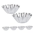 thumbnail image 3 of CRAFTHROU 6Pcs Delicate Cupcake Baking Cups Stainless Steel Reusable Muffin Pans for Home Users, 3 of 5