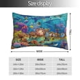 thumbnail image 4 of Kll Sea World Pillow Covers Envelope Closure,Super Soft And Cozy Fuzzy Fleece Pillow Case Cover 16"X24", 4 of 9