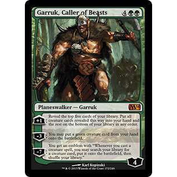 MtG 2014 Core Set Mythic Rare Garruk, Caller of Beasts #172