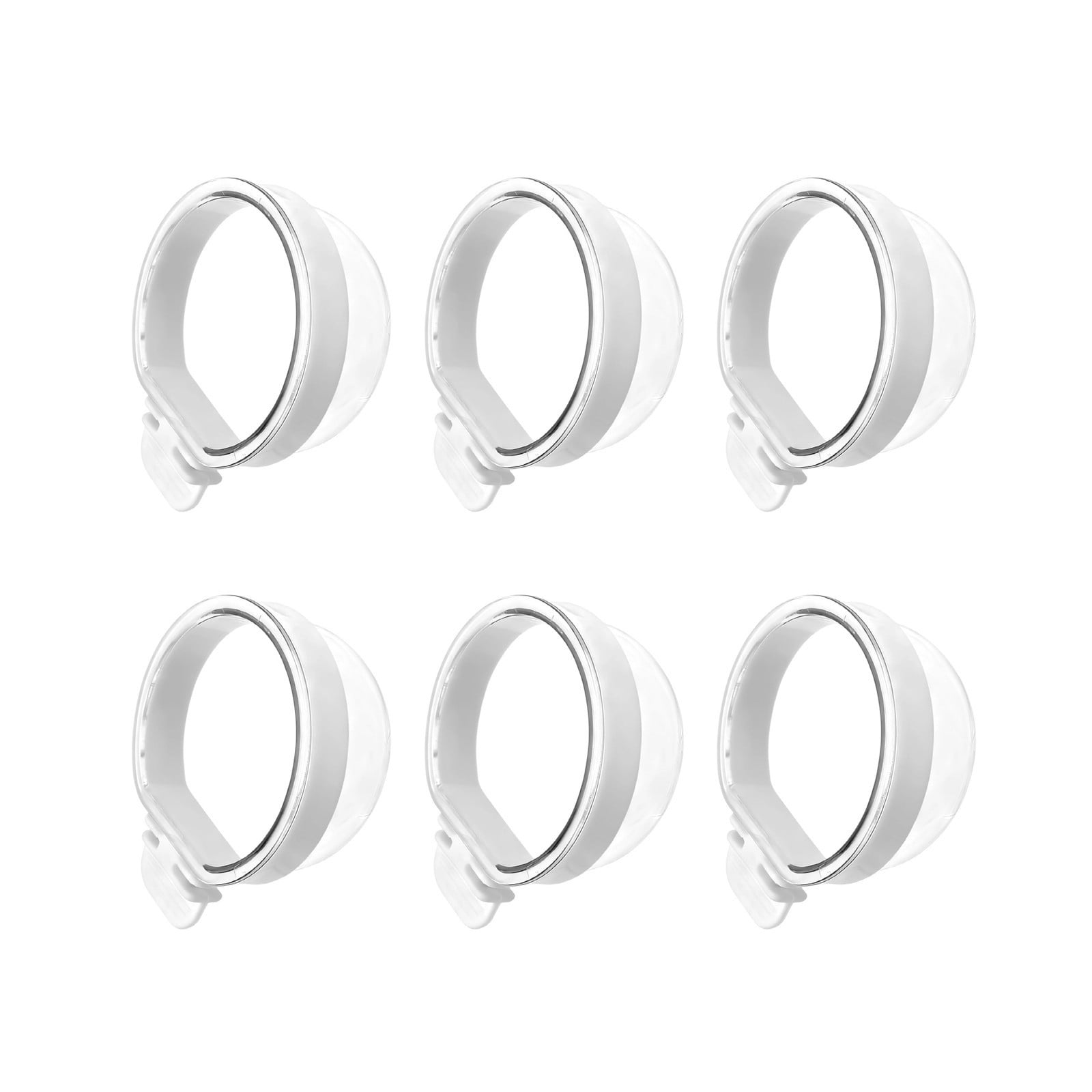 Set of 6 Small Feeder Bowls, permanent Clear polyethylene Water Containers for cockatiels Finches, Cage Mountable Dispenser