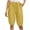 Yellow, variant on Pxkloy Bermuda Shorts for Women Knee Length High Waist Drawstring Casual Short Summer Loose Comfy Beach Shorts with Pockets Army Green,M