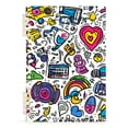 thumbnail image 7 of FORMRS 1-Subject Spiral Notebook 8" x 5" College Ruled 60 Refillable Sheet, White Doodle Pattern, 7 of 7