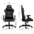 thumbnail image 5 of Gaming Chair with Zodiac Star Sign, Leo Astrology Logo Ergonomic Computer Chair with Headrest Lumbar Support Recliner Height Adjustable Swivel Office Desk Chair, Constellation, 5 of 7