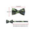 thumbnail image 3 of INSPIRE CHIC Men's Camouflage Patterned Pre-tied Bow Ties Cosplay Casual Green, 3 of 4