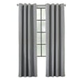 thumbnail image 2 of Malcolm Total Blackout Grommet Curtain Panel 52" x 63" in Grey, 2 of 6