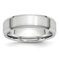 thumbnail image 1 of Cobalt Edge 6mm Wedding Band Ring Man Classic Flat W/edge  For Dad Mens  For Him, 1 of 11
