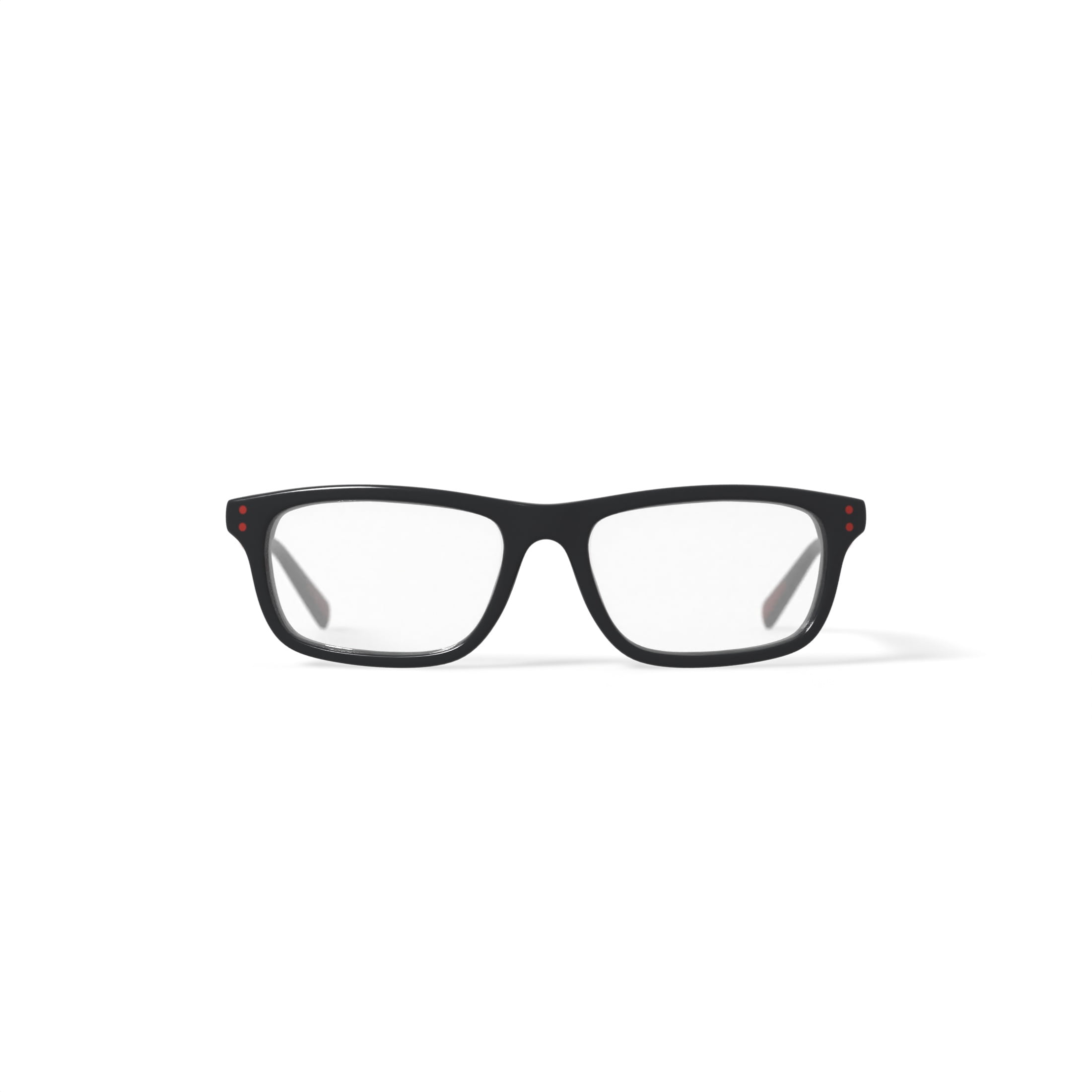 Nike Youth 5535G Prescription Eyeglasses with Case, Black/Red