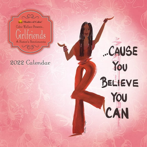 2022 African American Calendar, Girlfriends, A Sister's Sentiments, 12 by 12 Inches (22GF)