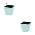 thumbnail image 4 of Wosthever Macetas duraderas para plantas de interior y exterior y verduras maceta de riego automático azul hielo 14*13*10,5 azul hielo 14*13*10.5 2Conjunto, 4 of 6