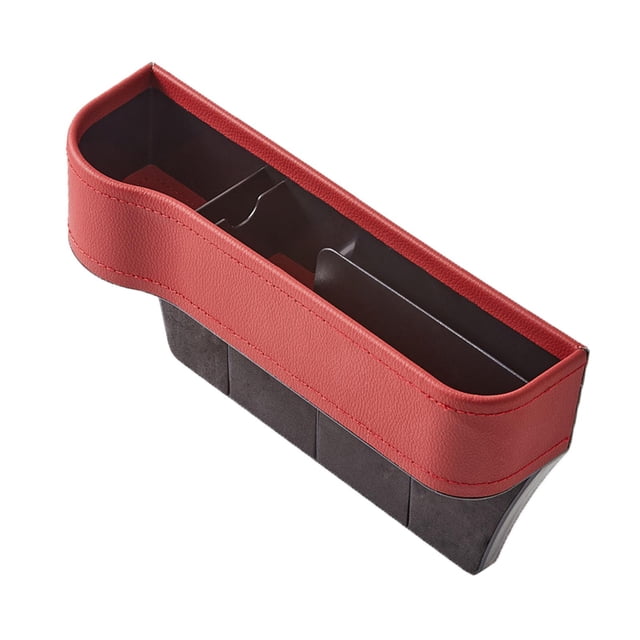 Almencla Car Seat Organizer Multi-Functional Crevice Phone Holder for Cards Red Type 3