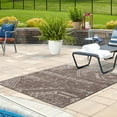 thumbnail image 5 of Rugs.com Outdoor Bohemian Collection Rug – 10 Ft Square Brown Flatweave Rug Perfect For Living Rooms, Kitchens, Entryways, 5 of 5
