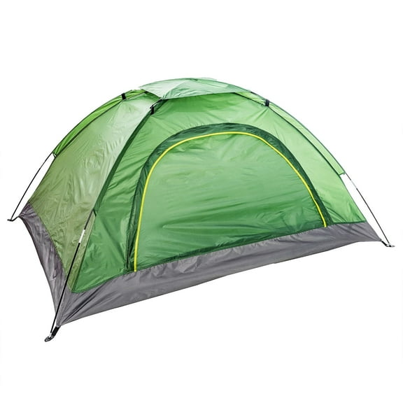 3 to 4 Person Easy Set Up Waterproof Dome Shape Tent for Outdoor Hiking, Backpacking, Camping and Sightseeing in Green and Gray