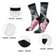 thumbnail image 5 of Balery Pink White Ocean Waves Calcetas Largas con Estampado para Hombre y Mujer – Suaves y Transpirables, Talla Única (US 5-11), 5 of 6