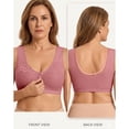 thumbnail image 4 of Wireless Bras for Women JIANLAI Full Coverage Wireless Bra Padded Seamless Bralettes Comfortable Basic Everyday Bras Pink, 4 of 5