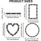 thumbnail image 2 of Plantillas de cadena de 8 estilos, 11,8 × 11,8 pulgadas, con forma de cadena, rectangular, circular, con pincel, diseño geométrico de cadena de hierro., 2 of 9