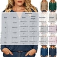 thumbnail image 2 of SETOOFF Womens V Neck Henley Pleated Pullover Long Sleeve Shirts Loose Fit Lightweight Tunic Blouses for Women Dressy Casual Work Business Casual Dailywear Fashion, 2 of 6