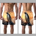 thumbnail image 3 of luoweisi Men's Beach Shorts Quick Dry Swim Trunks with Mesh Lining Penguin L, 3 of 5