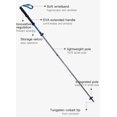 thumbnail image 6 of AONIJIE Trekking Poles-2 Ultralight Collapsible Carbon Fiber & 7075 Aluminum,Adjustable 100-125cm, Blue, 6 of 8