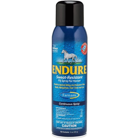 Repelente de Mosca para Caballo Farnam F1002782290 Endure Aerosol Protección Duradera 14 Días 443 ml Farnam F1002782290