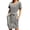 Black, variant on Vedolay Womens Summer Dresses Boho Tribal Print Short Sleeve V Neck Tie Back Summer Shift Dress,Black L