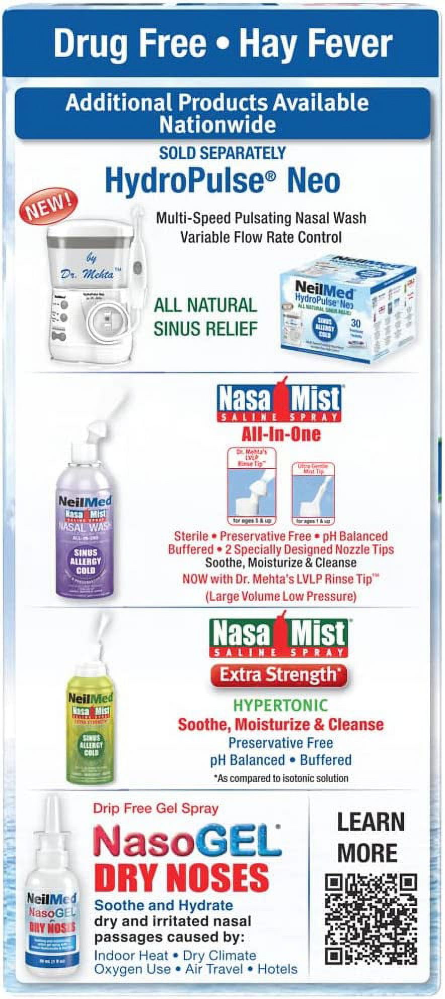 NeilMed Sinus Rinse All Natural Relief Premixed Refill Packets 100 Count (Pack of 1)