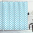 thumbnail image 1 of Ambesonne Whale Shower Curtain, Blue Shower Design, 69"Wx84"L, Pale Blue White, 1 of 3