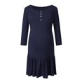 thumbnail image 2 of PENGXIANG Robe de Maternité d'Été pour Femmes Manches Courtes Robe de Nuit d'Allaitement, 2 of 7